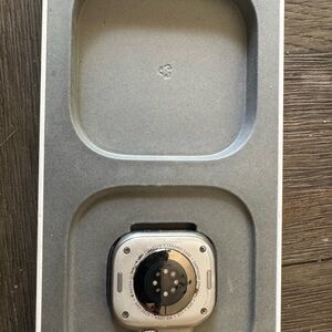 Apple Smartwatch with Silver and Black Finish